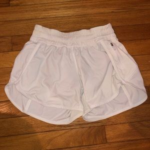 White lululemon shorts size 6